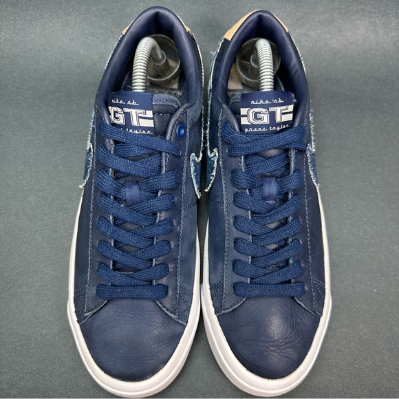 Nike Zoom Blazer Low Pro GT PRM SB Midnight Navy Denim DM8890-400 Men's Size 8 - Picture 2 of 10